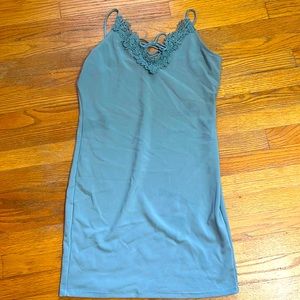 NWT- Guess cami mini dress. Spaghetti straps are adjustable. Medium stretch.